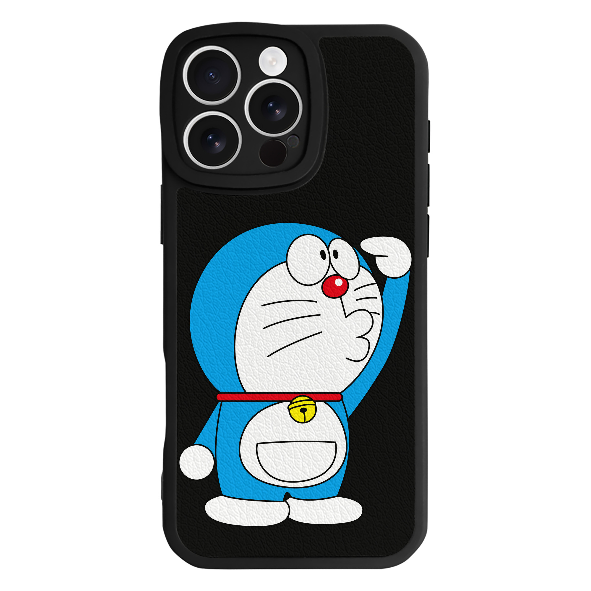 （画像用） ドラえもん Doraemon 【iPhone 16シリーズ対応】シリコンスマホケース（レザー調） 材質：シリコン
